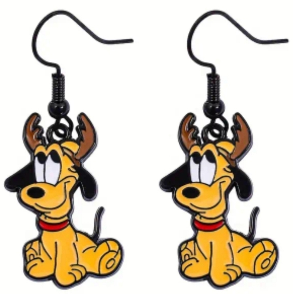 Disney Reindeer Pluto Earrings